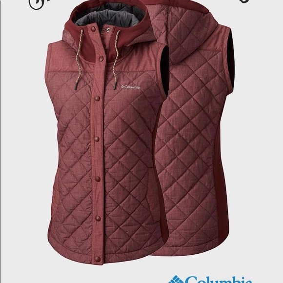 Columbia Jackets & Blazers - Columbia Burgandy Quilted Vest Medium